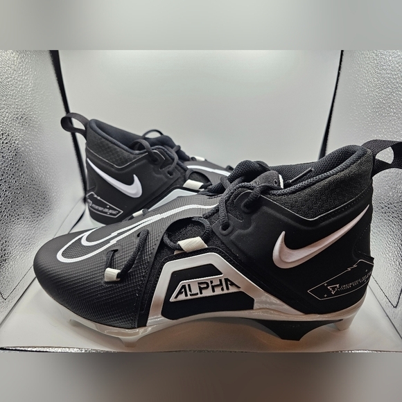 Nike Alpha Menace Pro 3 Wide 'Black White' Football Cleats Men's Size 12 Wide